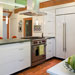 Kitchen with Light Uppers and re-used Wolf Range - Heather Johnston Architect La Jolla Residential Architect Kitchen with Light Uppers and re-used Wolf Range - Heather Johnston Architect, La Jolla Residential Architect
