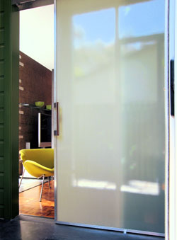 Heather Johnston Architect San Diego Panelite Door.